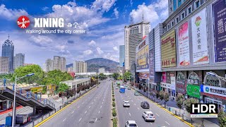 Xining Downtown Walk 🏢Capital of Qinghai Province | Central Square area | 4K HDR | 西宁市区 中国青海省 中心广场地区