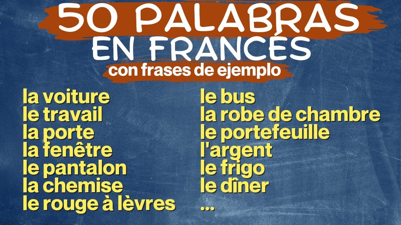 рџ ёрџ µ50 Palabras De La Vida Diaria En Francг S Escucha Repite Y Memorizaрџћ