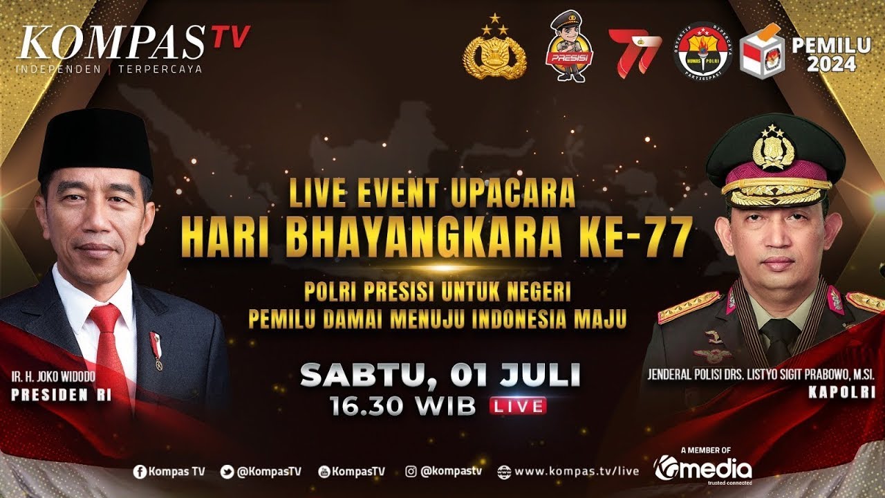 рџ µ Live Presiden Jokowi Pimpin Peringatan Hut Ke 77 Bhayangkara Di Gbk