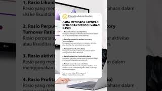 Cara Membaca Laporan Keuangan Menggunakan Rasio #bisnis #keuangan #rasio #laporankeuangan