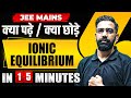 Complete IONIC EQUILIBRIUM in just 15 MINUTES | JEE Main 2024