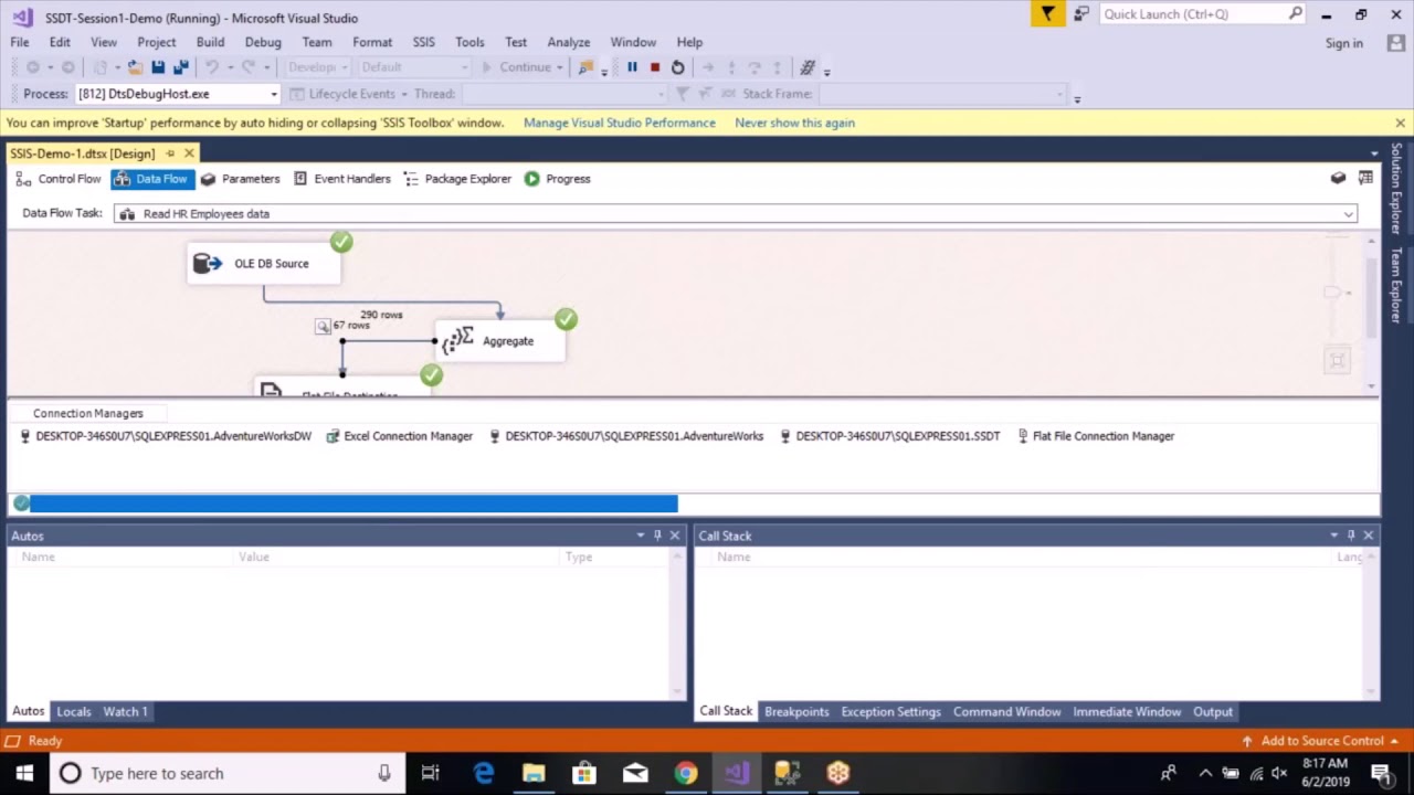 Ssis Tutorial Dataviewer Youtube