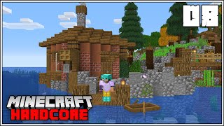 Minecraft Hardcore Let's Play - FISHING HUT & NETHER EXPLORING!!! - Episode 8