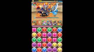 パズドラ「アテナ降臨！超地獄級」炎隼神・ホルス16倍PTノーコン攻略