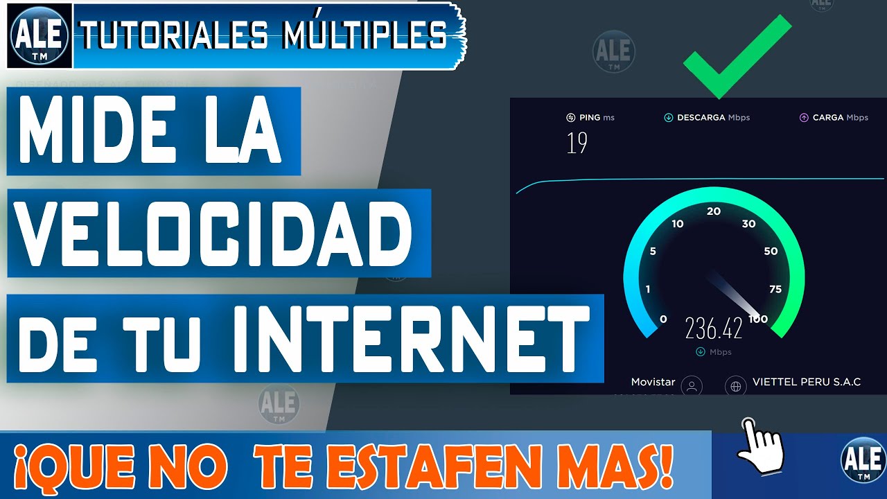 Como Medir Velocidad De Internet | Test De Velocidad De Internet - YouTube