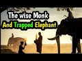 The wise Monk and trapped elephant monk story|buddhist stories|stories in english|