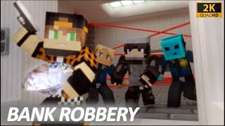 BANK ROBBERY (Minecraft Police Chase Animation) | Dye MC