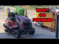 Craftsman Riding Mower YT3000 Won't Move Forwards