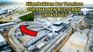 Chennai new bus stand - drone view 4K | Kilambakkam new Bus Terminus | Asia's largest bus terminus