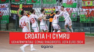 Croatia 1-1 Cymru | Wales | Highlights | Uchafbwyntiau Euro 2024 Qualifying