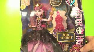 Monster High Doll Unboxing Draculaura Toy Review Halloween Fun 13 Wishes Haunt the Casbah