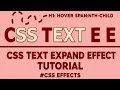 CSS Text Expand Effect ✨ #css #html #frontend #animation #csseffects #webdesign