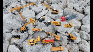 Learn construction vehicle and heavy machinery names and sounds for kids | crane, excavator, roller