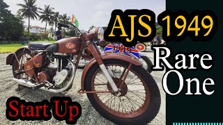 AJS Motorcycle || 1949 Model || Rare One || Kick Start Up || England Made || Age 73 || Exhaust Note