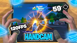 Fortnite Mobile UNREAL Ranked 59 Kill Gameplay… (iPad Pro 120FPS + Handcam)