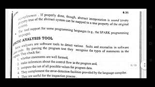 Software engineering ! Topic Coding Static analysis Part 2