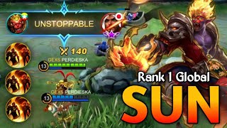 EPIC COMEBACK!! Sun Best Build by PERDIESKA - Top 1 Global Sun | MLBB