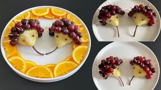 Orange, Pear and Grapes Decoration / Super Fruits Decoration Ideas / Fruit Cutting & Carving tricks