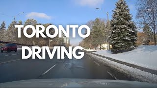 Winter Drive on Toronto's Highway for Lunch