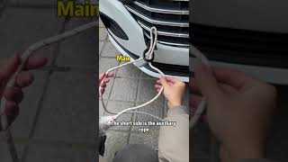 How to tie a tow rope? #car