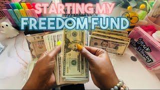 Cash Stuffing My Side Income Into My New Freedom Fund and more