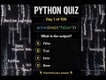 Can You Solve This Python Quiz? | Day 1 of 100