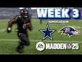 Cowboys vs Ravens | Madden 25 | Full Game Simulation