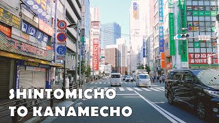 4K Japan Tokyo Drive - Shintomicho to Kanamecho