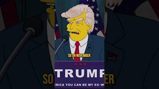 The Simpsons predicted Donald Trump president 2024!! #simpsons #shorts