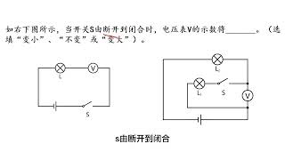 初中物理电学8：模型图，常出现于各类电路分析