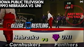 Iowa public television College Wrestling1993 Nebraska VS UNI