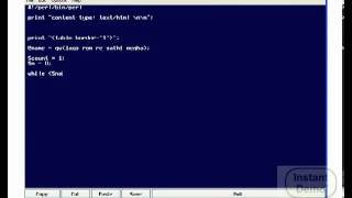 PERL Next, Last, Redo and While Array Loop