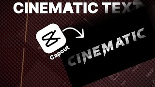 Cinematic TEXT Reveal in Capcut - Tutorial | Text Animation | The TecNIL