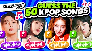 CAN YOU NAME THESE 50 KPOP SONGS? [2023 SPECIAL EDITION] GUESS THE SONG 🔥 | QUIZ KPOP GAMES 2023