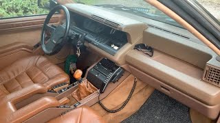 Renault 25 V6 Turbo Baccara intérieur couleur Ambre