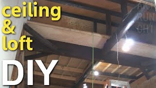 【DIY】#12「平屋のボロ家を独りで日曜大工（屋根裏部屋リホームで手作りロフト部分と天井板張り付け作業）ノスタルジックにセルフリノベーション」【あきらんち/AKIRUNCHI】