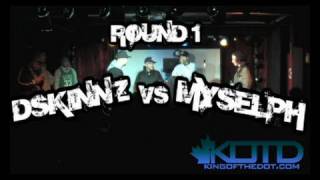 KOTD - Proud2BEhBattleMC 9 -  DSkinnz vs Myselph (Round 1)