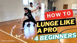 The FASTEST Way to Master the BADMINTON LUNGE for Beginners and Kids