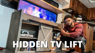 Hidden TV Lift in an RV | Tiny Home RV Ep. 8