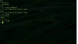 Learning Lua - Data Types