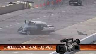 SHOCKING Crash Footage Shows Drag Racer With His Legs Through The Windshield