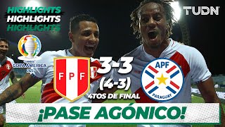 Highlights | Perú 3(4)-(3)3 Paraguay | Copa América 2021 | 4tos final | TUDN