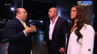WWE RAW 7/20/15 -The Authority & Paul Heyman Backstage