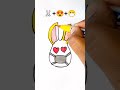 🐰 😍 😷 satisfying creativity emoji mixing art shorts trending painting emoji short