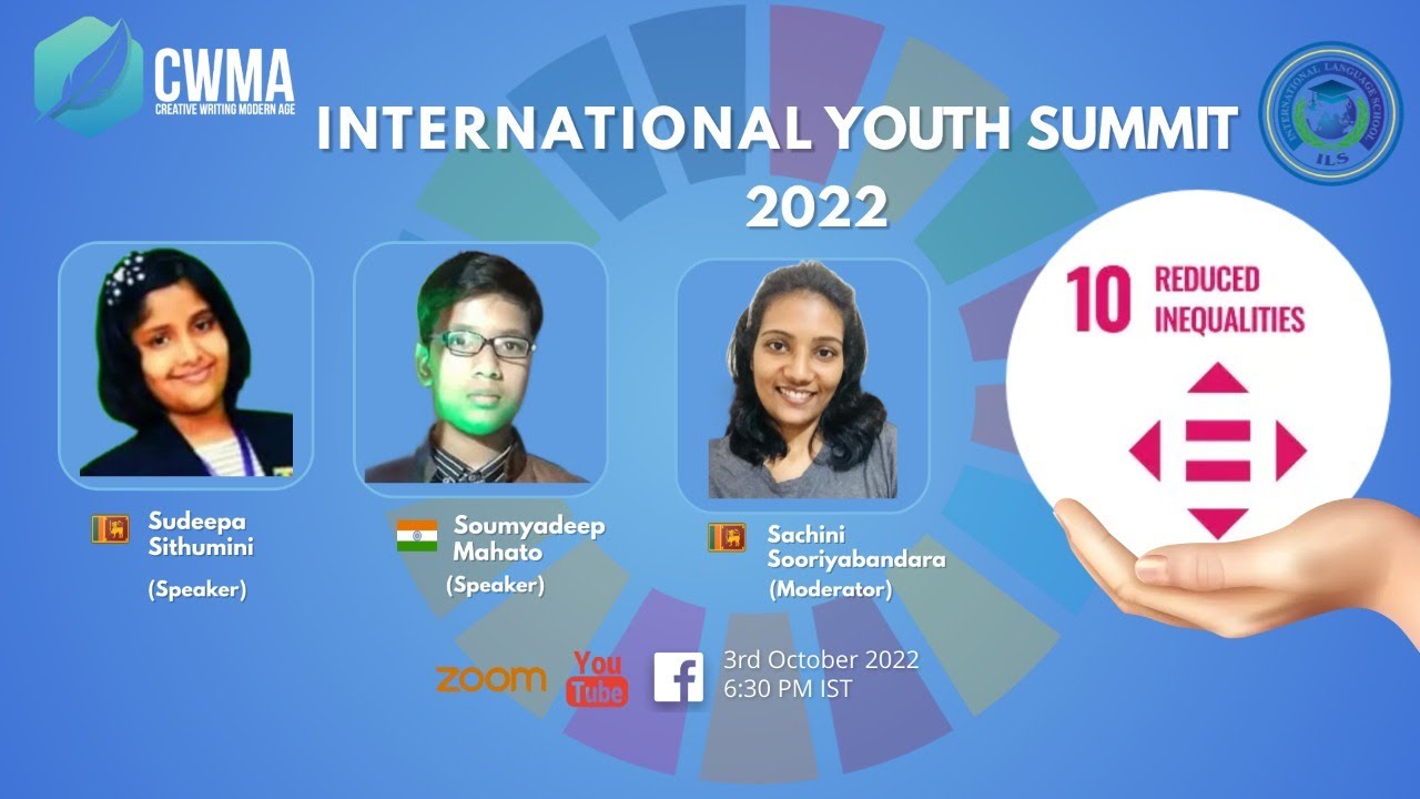 International Youth Summit 2022 Day 8(SDG Goal 10) - YouTube