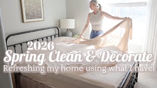*2026* SPRING CLEAN AND DECORATE! REFRESHING A VERY OVERDUE ROOM!
