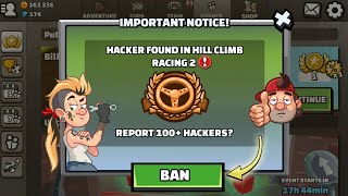 😡 I REPORTED 100 HACKERS  🌟 6 Easy To Impossible Challenges | Hill Climb Racing 2