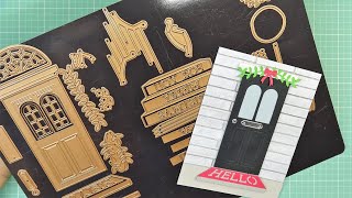 Spellbinders "Open House" Collection Review & "Base Door" Card Tutorial! So Sweet & Easy!