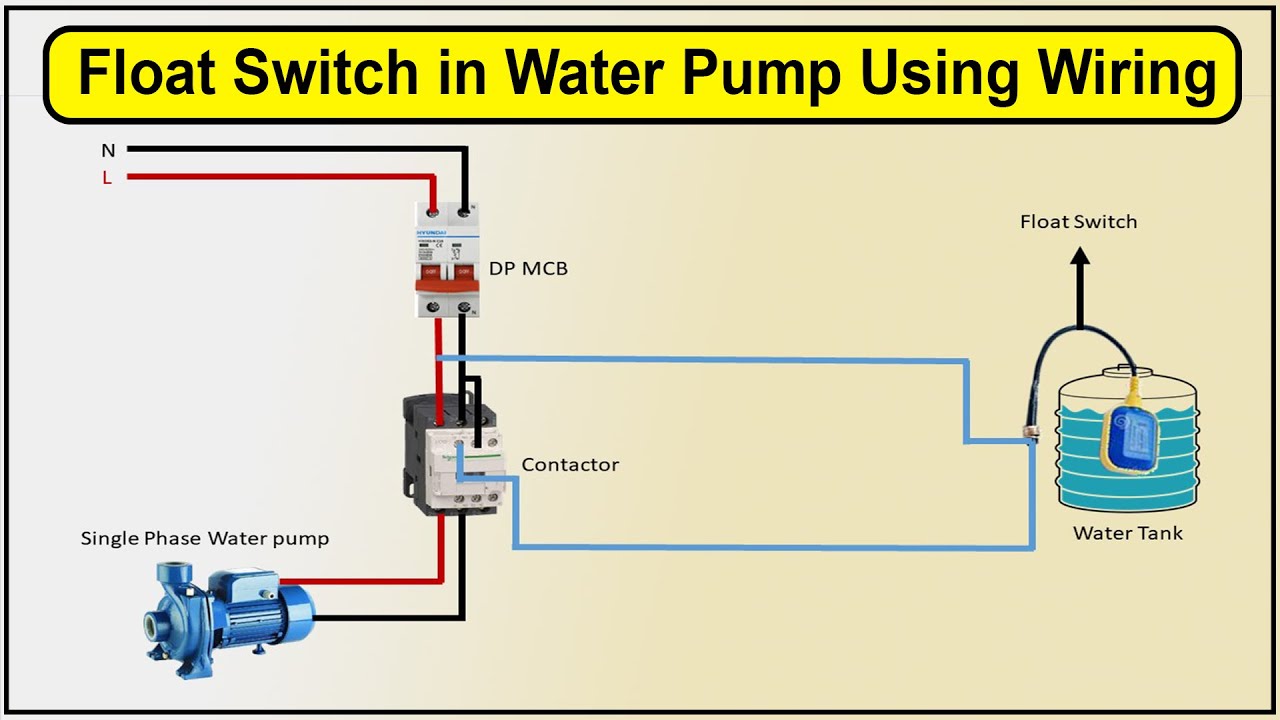 How To Make Float Switch Connection In Water Pump Using Wiring Diagram ...