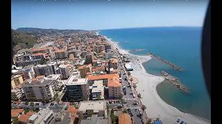 ИТАЛИЯ Вентимилья - Центр, Старый город - ITALY Ventimiglia - Center, Old Town [DJI Avata drone]